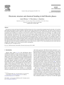 Electronic structure and chemical bonding in half-Heusler