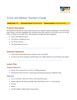 Teacher`s Guide Forces and Motion