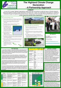 The Highland Climate Change Declaration