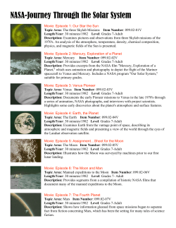 Descriptions of each movie .