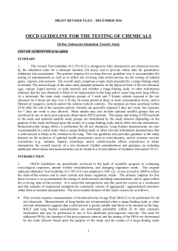 oecd guideline for the testing of chemicals