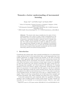 Towards a better understanding of incremental learning