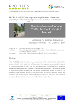 Traffic Accident: who is to blame?