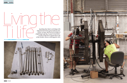 Ti life Lynskey has been working with titanium for three generations