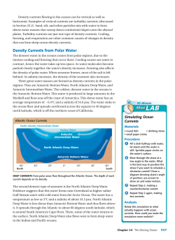 Density Currents from Polar Water
