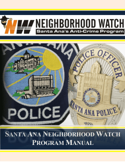 Neighborhood Watch Manual