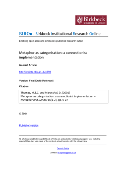 - BIROn - Birkbeck Institutional Research Online