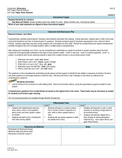 Physical Science Unit Topic: Paper, Rock, Scissors Lesson 2