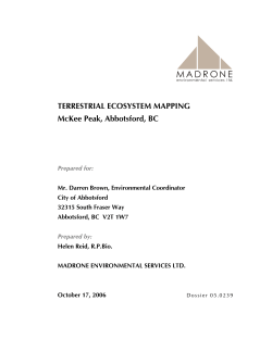 McKee Peak Terrestrial Ecosystem Mapping