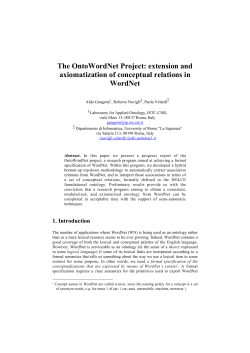 The OntoWordNet Project: extension and axiomatization of