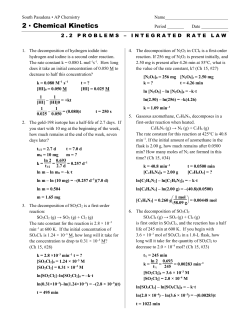 2 Chemical Kinetics