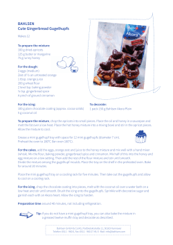 BAHLSEN Cute Gingerbread Gugelhupfs