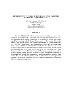 Developments in Permanent Steel Cathodes