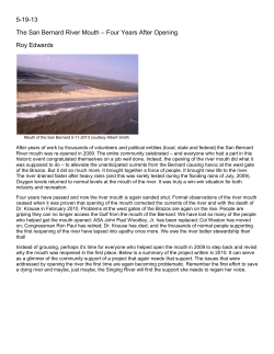 5-19-13 The San Bernard River Mouth &ndash; Four Years After Opening