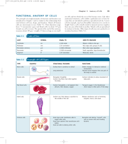 FUNCTIONAL ANATOMY OF CELLS
