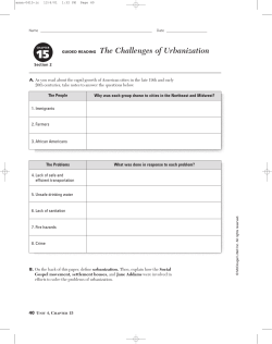 15.2 In Depth Resources - The Challenges of Urbanization