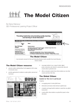 The Model Citizen - Social Education Victoria