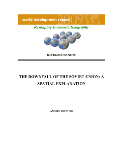 Downfall of the Soviet Union: A spatial explanation
