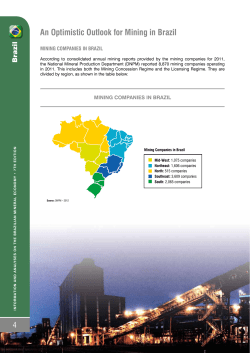 An Optimistic Outlook for Mining in Brazil