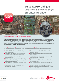 Leica RCD30 Oblique Life from a different angle Enhanced resolution