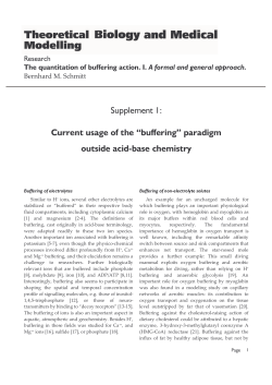 Current usage of the &ldquo;buffering&rdquo; paradigm outside acid