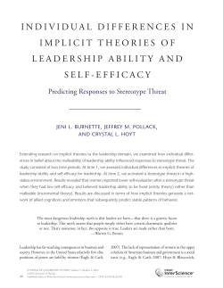 Predicting responses to stereotype threat