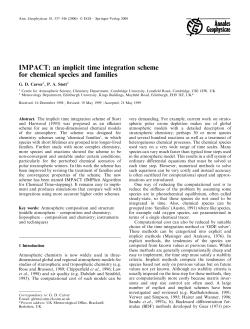 IMPACT: an implicit time integration scheme for chemical species