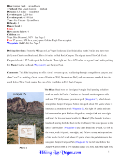 Juniper Peak - Hiking Las Vegas