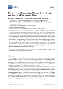 Impact of the Three Gorges Dam on the Hydrology and Ecology of