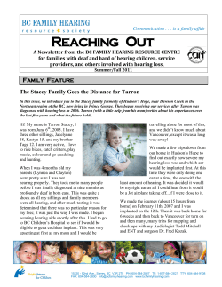 Summer/Fall 2011 - BC Family Hearing Resource Society