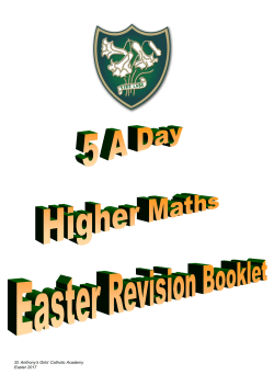 5 A Day Maths Higher GCSE Revision Booklet