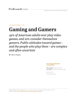Gaming and Gamers