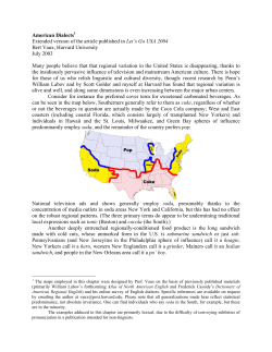 American Dialects Extended version of the article published in Let`s