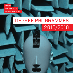 degree programmes 2015/2016