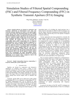 Simulation Studies of Filtered Spatial Compounding