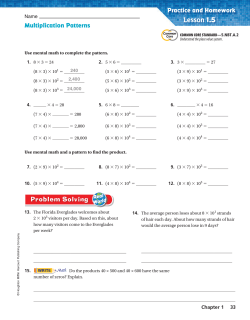 Chapter 1 Lesson 5 Homework