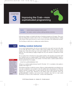 Improving the Crab&mdash;more sophisticated programming