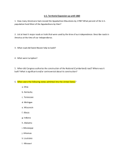 US Territorial Expansion up until 1860 1. How many Americans had
