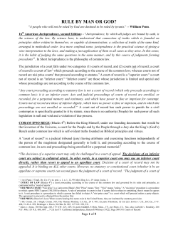 RULE BY MAN OR GOD? - National Liberty Alliance