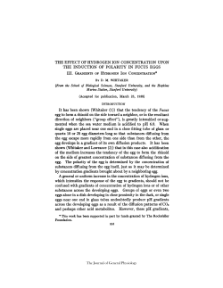 THE EFFECT OF HYDROGEN ION