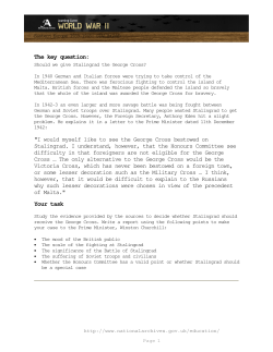 Stalingrad investigation