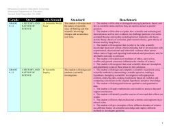 9-12 LSH Science Standards
