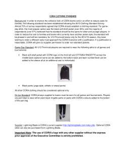 CORA Off-Ice Clothing Standard