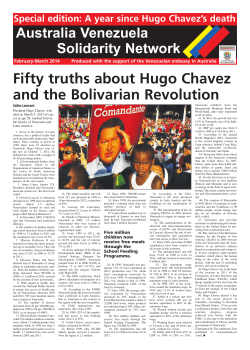 Fifty truths about Hugo Chavez and the Bolivarian Revolution
