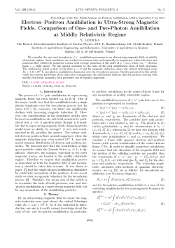Electron Positron Annihilation in Ultra
