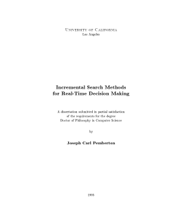 Incremental Search Methods for Real