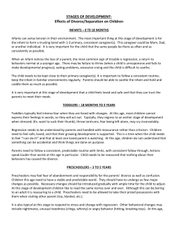 EFFECTS OF DIVORCE ON CHILDREN