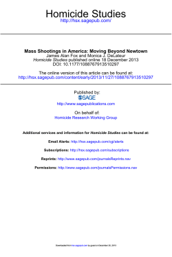 Homicide Studies