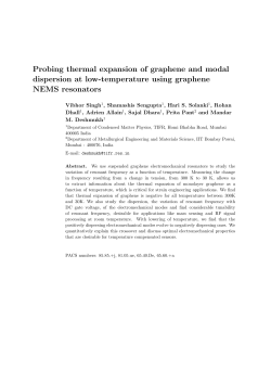 Probing thermal expansion of graphene and modal