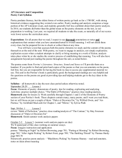 AP Poetry Unit - WordPress.com